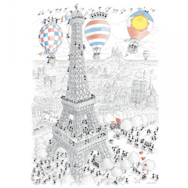 Puzzle 1080 pièces : Paris - Akena-58123