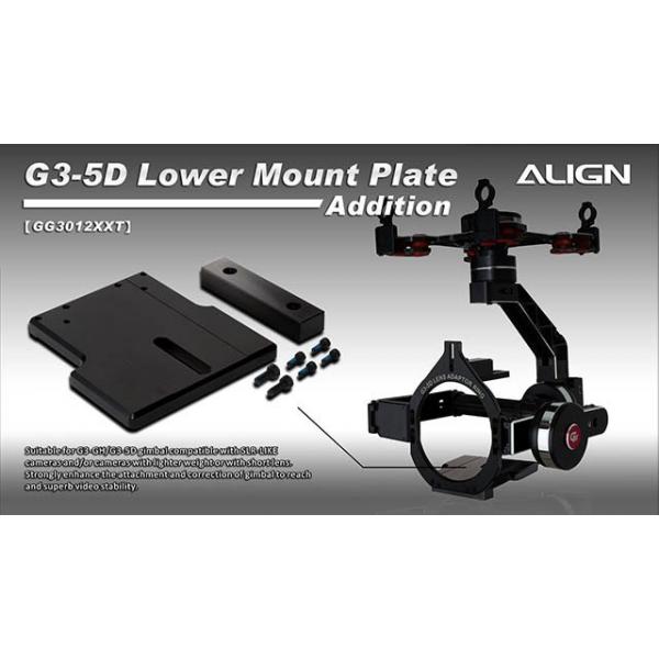 GG3012XX Extension Plaque support Caméra nacelle G3 G5 - Align - GG3012XX