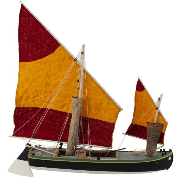 Maquette de bateau en bois : Bragozzo de la lagune vénitienne - Amati-B1570