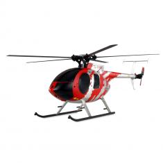 Hélicoptère RTF AFX MD500E 4 Canaux 325mm 6G - rouge/argent