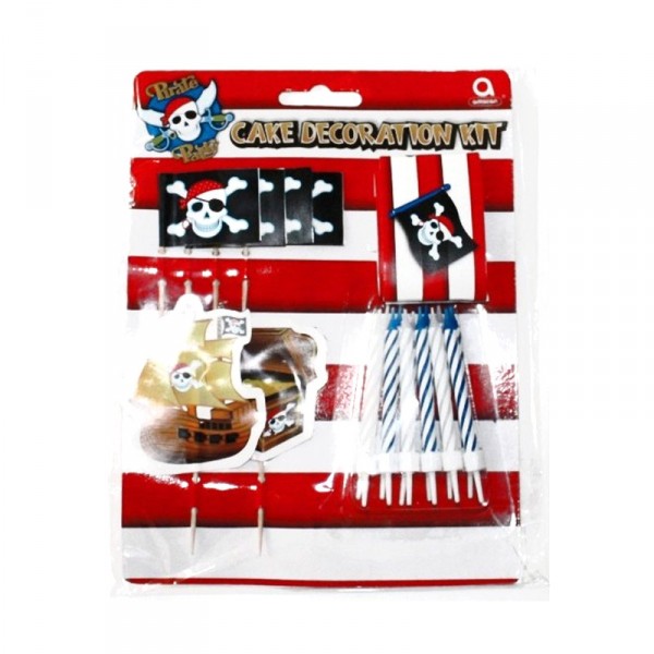 Kit de décoration fête pirate + Bougies - Amscan-995272