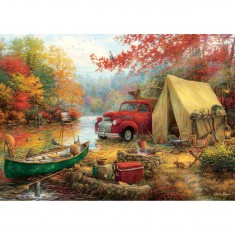 1500 Teile Puzzle: Wildes Camping