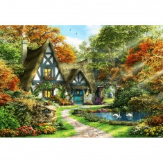 2000 Teile Puzzle: Cottage im Herbst, Dominic Davison