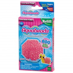 Aquabeads : Recharge de 600 perles à facettes roses