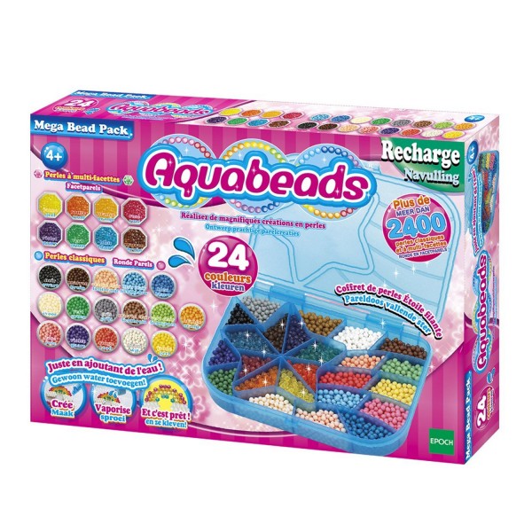 Perles Aquabeads : Mega Pack 2400 perles - Aquabeads-79638