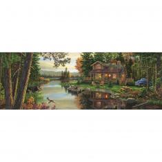 Panoramic 1000 piece jigsaw puzzle : The Art Of The Peace