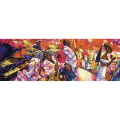 Panoramic 1000 piece jigsaw puzzle : The Colors of Jazz