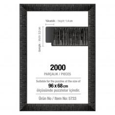 Cadre pour puzzle de 2000 pièces - 30 mm : Noir