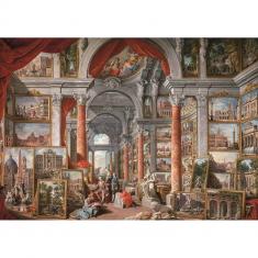 Puzzle 2000 pièces : Galerie avec vues de la Rome moderne, 1757