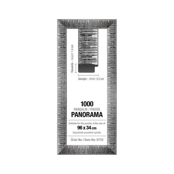 Rahmen für Panoramapuzzle 1000 Teile: Silber - ArtPuzzle-5716
