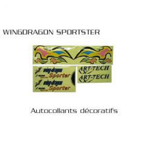 Stikers Wing dragon sporters ART TECH - ART-4016