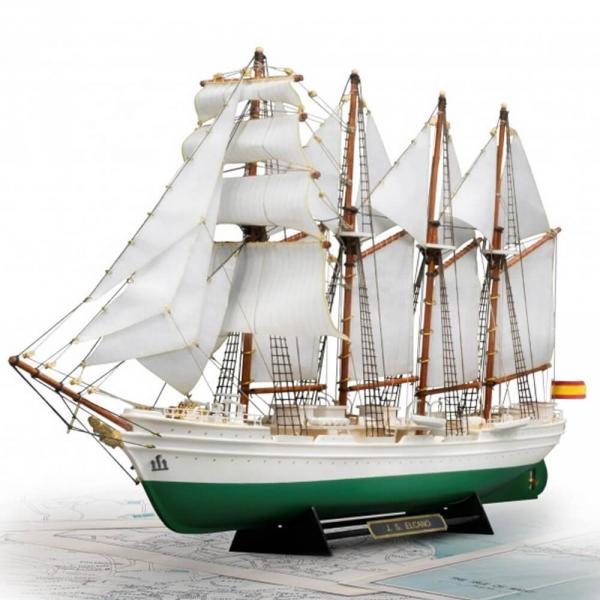 Maquette bateau : Juan Sebastián Elcano (Plastique et bois) - Artesania-22260