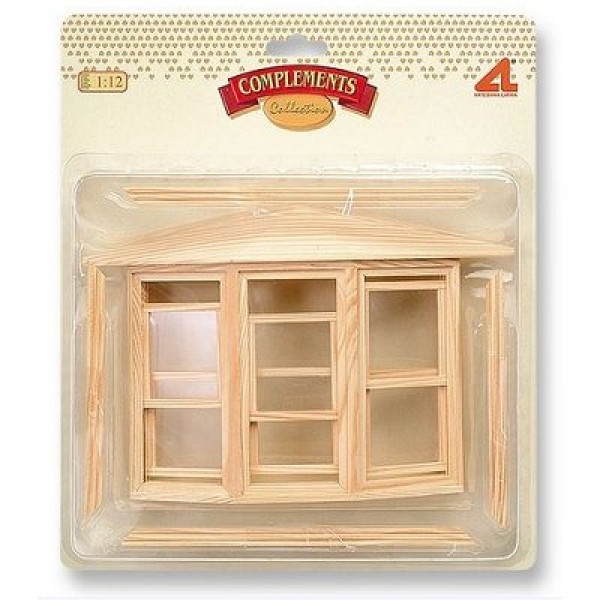 Accessoires pour maison de poupées : Portes et fenêtres : Fenêtre anglaise - Artesania-99835