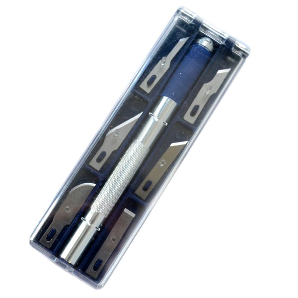 Boîte de cutters n°1 Pro avec 6 lames assorties - Artesania-27027-1