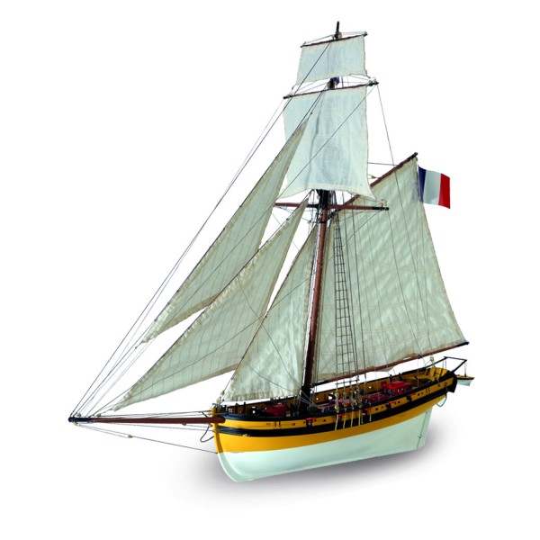 Maquette en bois : Cotre corsaire Le Renard - Artesania-22401