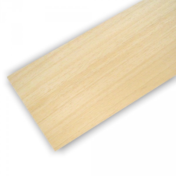 Planche en bois de balsa : 100 x 1000 x 2.5 mm - Artesania-90025