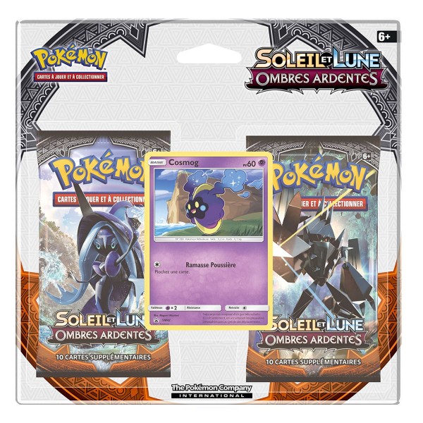 Cartes Pokemon : Pack 2 boosters Pokémon Soleil et Lune Ombres ardentes - Asmodee-2PACK01SL03
