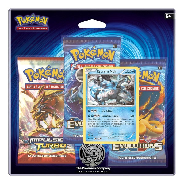 Cartes Pokemon : XY - Evolutions : 3 boosters + carte promo brillante - Asmodee-3PACK01XY12