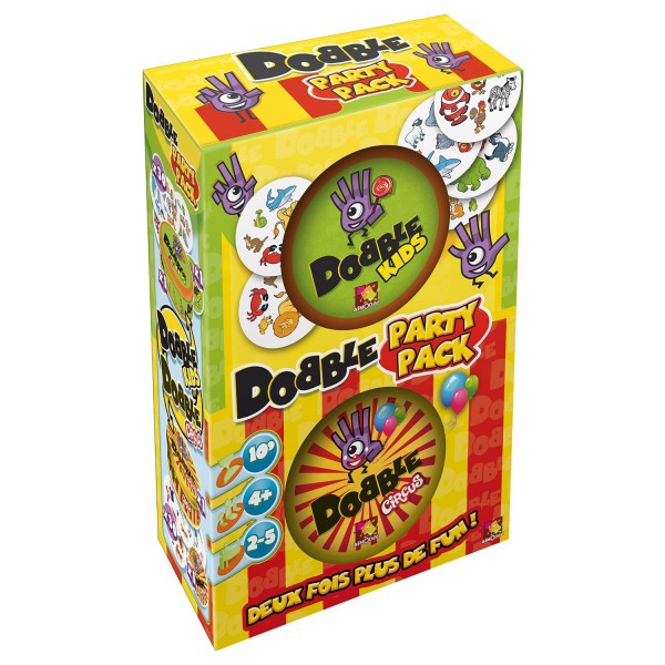 Dobble Party Pack : Dobble Kids & Dobble Circus - Asmodee-DOBPAR01