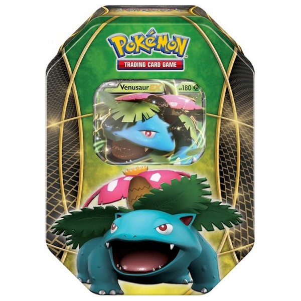 Pokémon : Boîte métal : Florizarre-EX/Dracaudeu-EX/Tortank-EX - Asmodee-POB25BIS