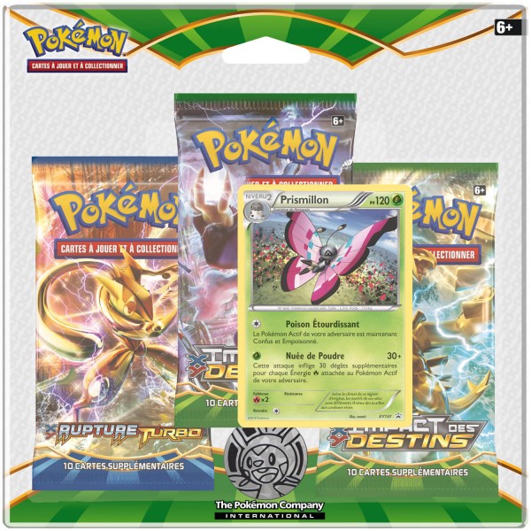 Pokémon : Pack 3 boosters XY01 Rupture Turbo - Asmodee-3PACK01XY10