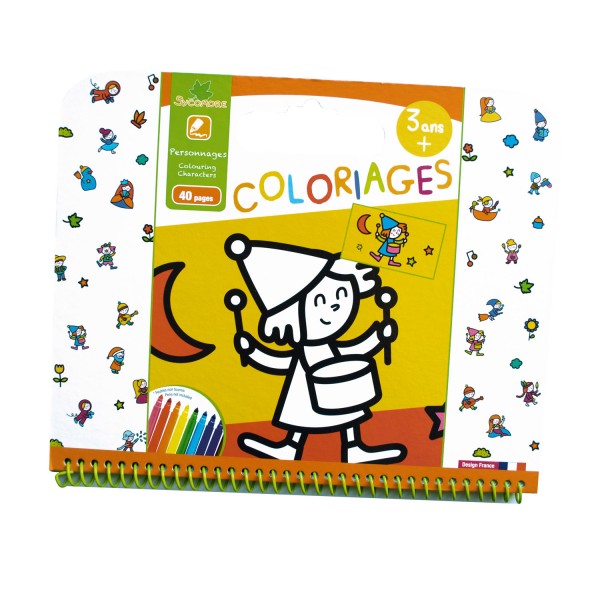 Cahier de coloriages : Personnages - Sycomore-CRE6011