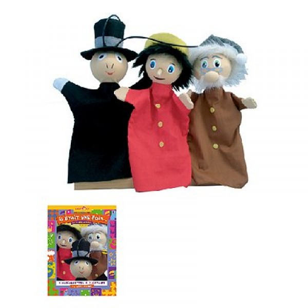 Marionnette Coffret Trio marionnettes : Pinocchio - Sycomore-MAST300