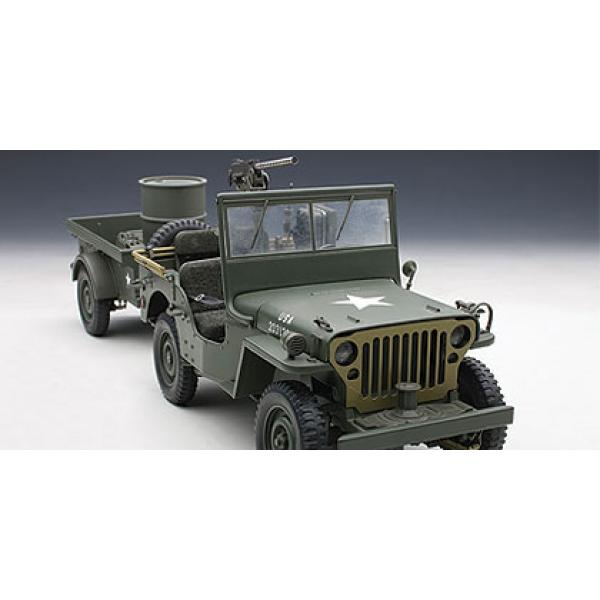 Jeep Willys et remorque AutoArt 1/18 - T2M-A74016