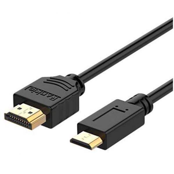 Câble mini HDMI vers HDMI 1m80 haute vitesse noir - X000MPF64V