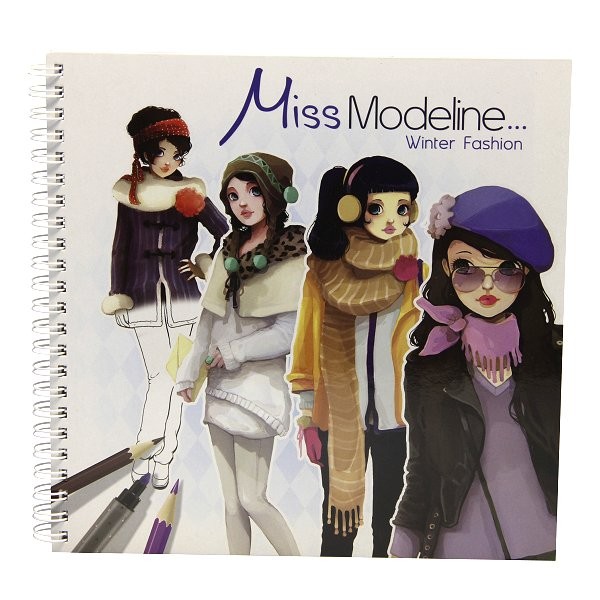 Cahier de création Miss Modeline : Fashion Hiver - Mandarine-62158O