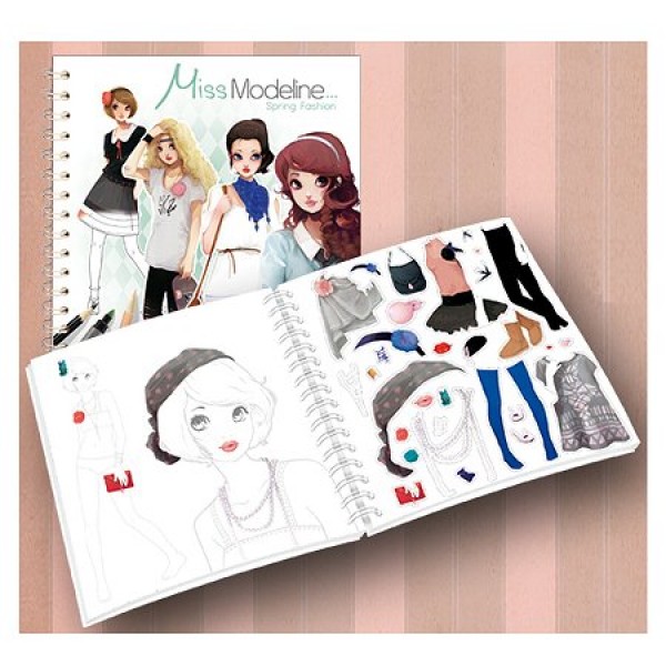 Cahier de création Miss Modeline : Fashion Printemps - Mandarine-62155O