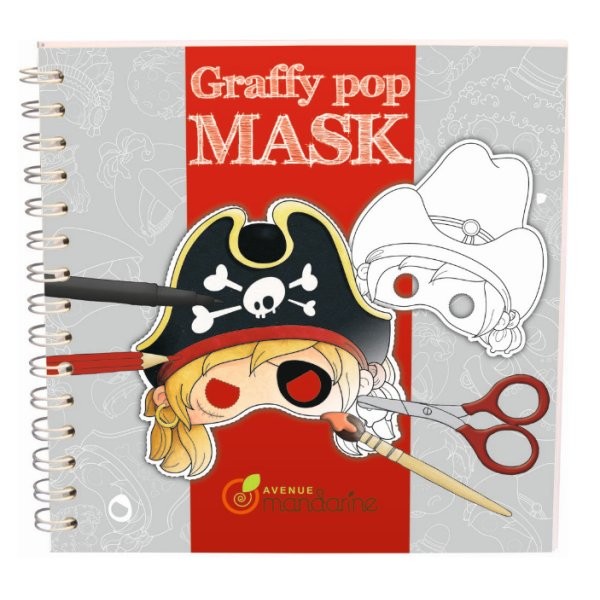 Carnet de coloriage et masques Graffy Pop Mask : Pirates - 52555