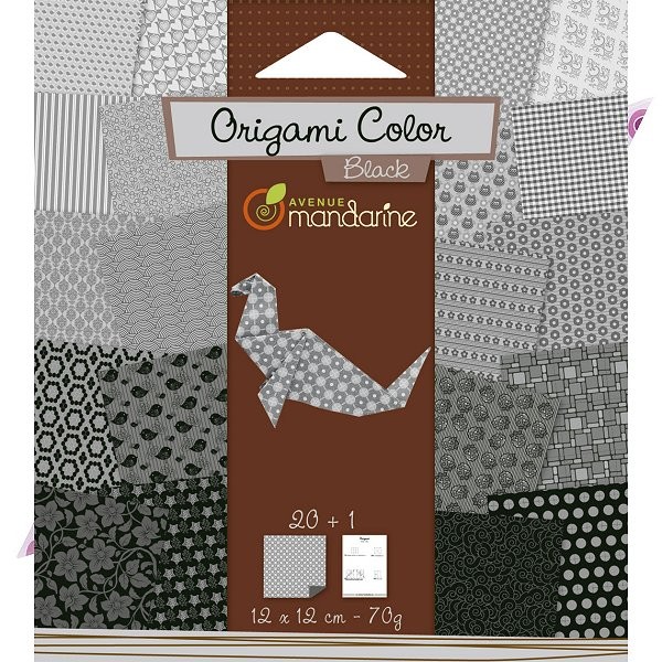 Origami Color noir et blanc - Mandarine-42687O