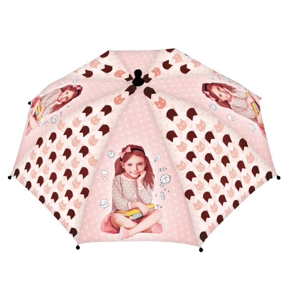 Parapluie 67 cm : Des étoiles plein les yeux : Rose - Mandarine-CO008O