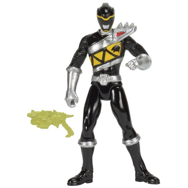 Figurine Power Rangers 10 cm : Ranger noir - Bandai-42160-42163