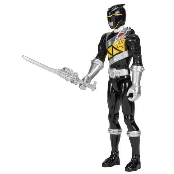 Figurine Power Rangers Dino Super Charge 30 cm : Ranger Noir - Bandai-43120-43124
