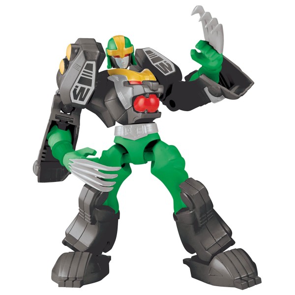 Figurine Power Rangers Mixx N Morph : Ranger Zord tigre vert - Bandai-42080-42087