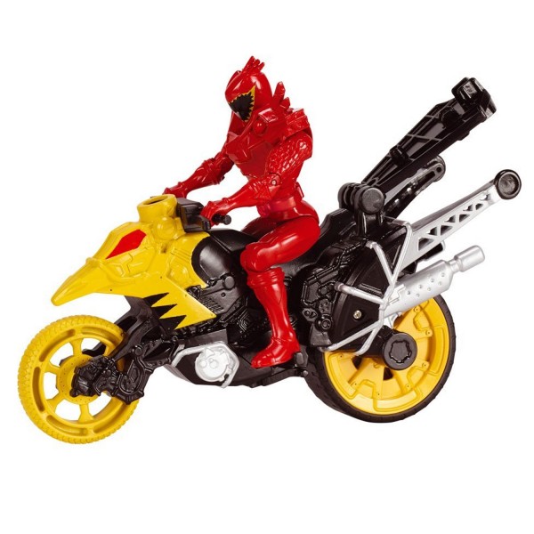 Moto Cascade Dino Stunt Bike et T-Rex Super figurine 12 cm - Bandai-43070-43077