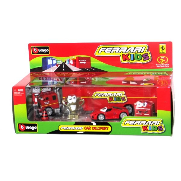 Camion, voiture et accessoires Ferrari Kids : Ferrari Car Delivery 1 - BBurago-31277-1