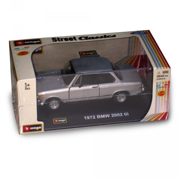 Modèle réduit : Street Classics Echelle 1/32 : 1972  BMW 2002 tii grise - BBurago-43200-3