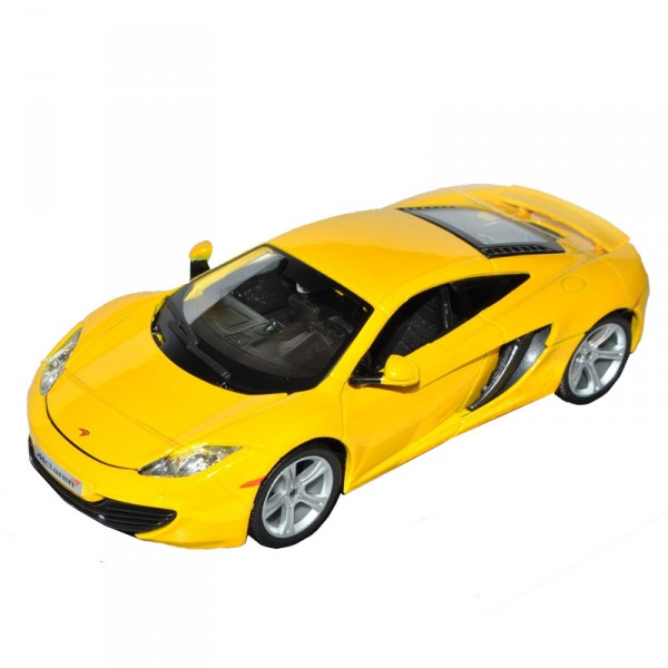Modèle réduit de voiture de sport : Mc Laren MP4 12C jaune : Echelle 1/24 - BBurago-21074-2