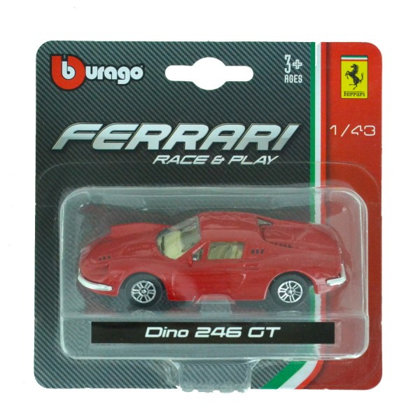 Modèle réduit Ferrari 1/48 : Dino 246 GT - BBurago-36001-13