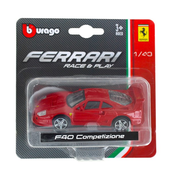 Modèle réduit Ferrari 1/48 : F40 Competizione - BBurago-36001-11