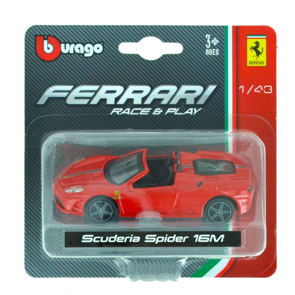 Modèle réduit Ferrari 1/48 : Scuderia Spider 16M - BBurago-36001-20