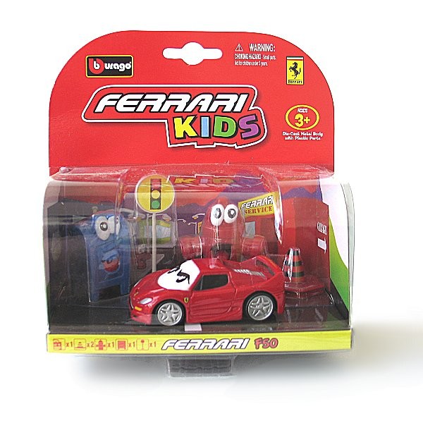 Modèle réduit Ferrari Kids : F50 rouge avec accessoires - BBurago-31250-4