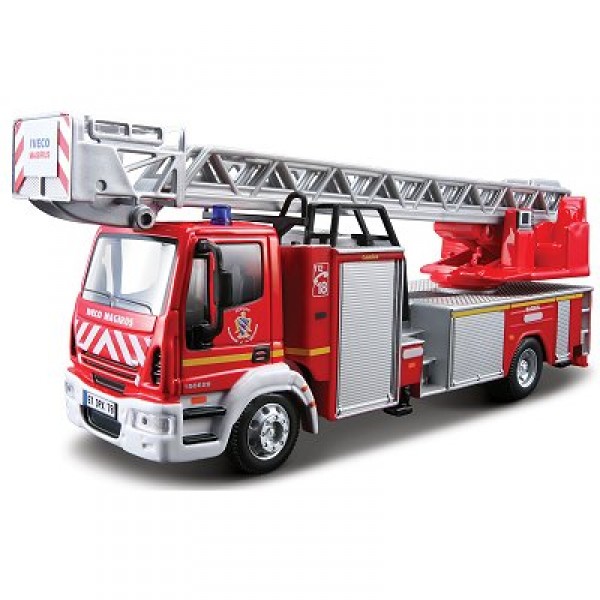 Modèle réduit - Iveco Magirus 150E 25 L - Collection Emergency Force - Echelle 1/50 :  Pompiers - BBurago-32001