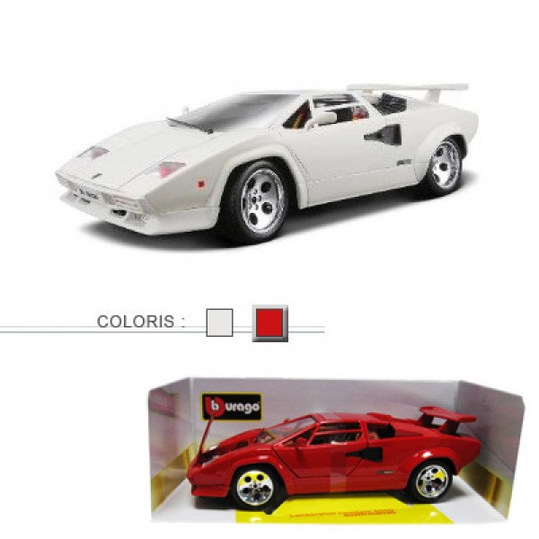 Modèle réduit - Lamborghini Countach 5000 - Collection Gold - Echelle 1/18 : Rouge - BBurago-12027-3