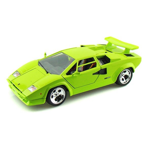 Modèle réduit - Lamborghini Countach 5000 - Echelle 1/18 : Vert - BBurago-12027-1