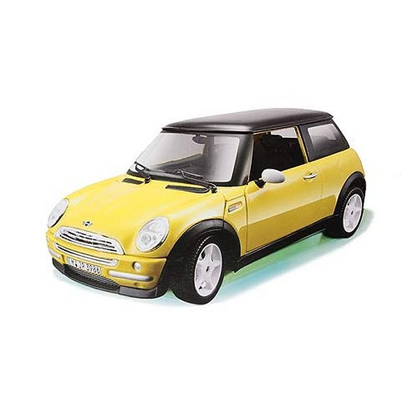 Modèle réduit Mini Cooper 2011 : Collection Kit  Echelle 1/32 Jaune - BBurago-25078