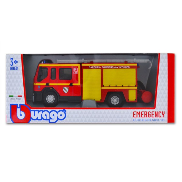 Modèle réduit : Renault Premium : Emergency Force Échelle 1/50 : Sapeurs Pompiers des Yvelines - BBurago-32100-2